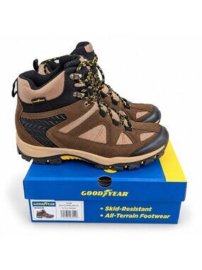 Goodyear All-Terrain Hiking Boots Brown Black Size 10